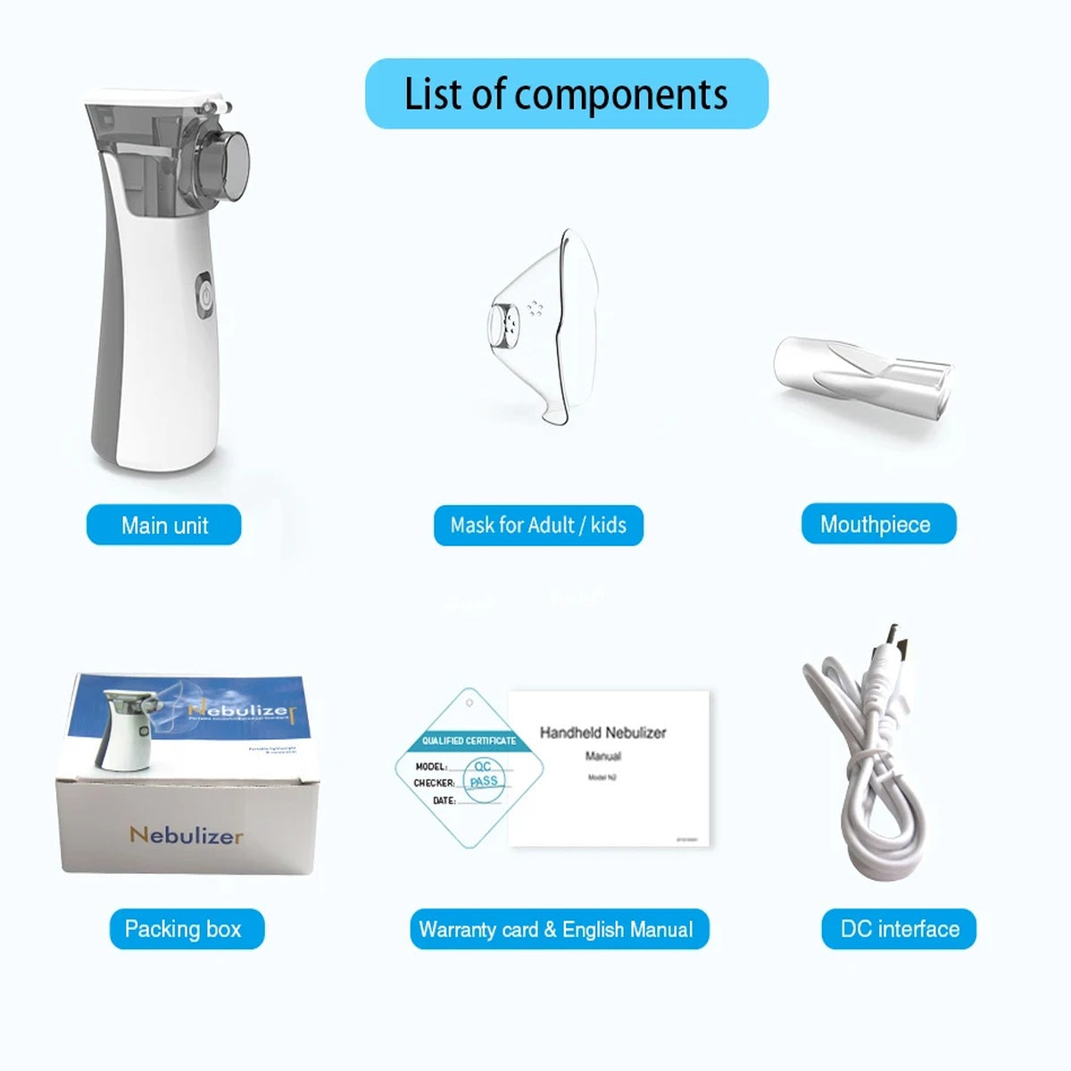 Portable Nebulizer for Deep Lung Relief and Easy Breathing Support