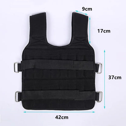Exercise Weight Vest - 20Kg Adjustable Exercise Loading Weight Vest for Fitness Training