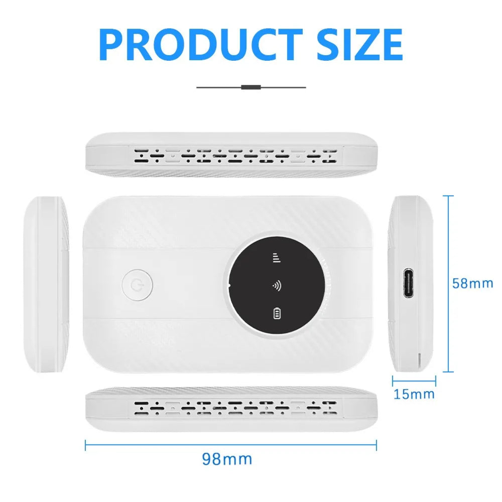 Portable High-Speed 5G Global Mobile Wifi Hotspot For All Devices