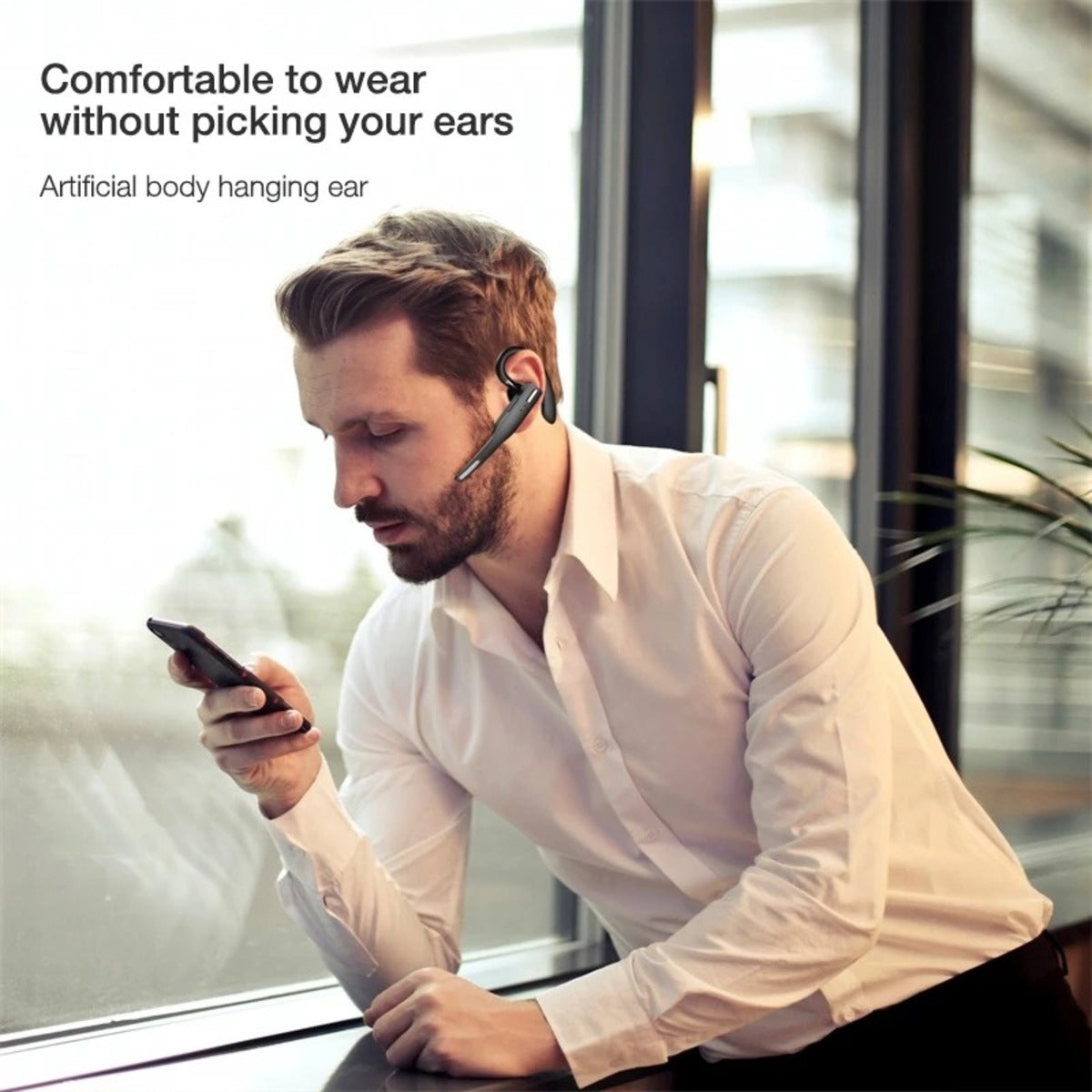 Trucker Dual Mic Wireless Bluetooth 5.1 Noise Cancelling Headset – Clear, Hands-Free Communication