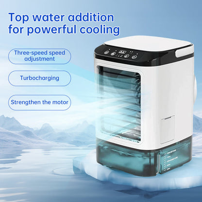 3-speed Portable Mini Air Cooler (900ML Tank) - Fan & Humidifier. For Bedroom/Office. 9020008235228-1