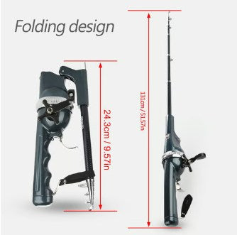 All-In-One Portable Folding Telescopic Fishing Rod Reel Combo 7982385070127-1