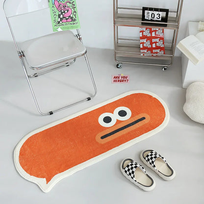 Home Bedroom Oval Plush Rug – Cozy And Creative Bedside Carpet 14815614927174-1