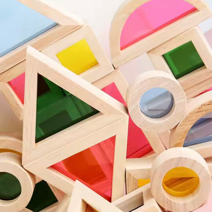 Wooden Rainbow Puzzle for Toddlers’ Color Learning and Fine Motor Skills 10397598351694-1