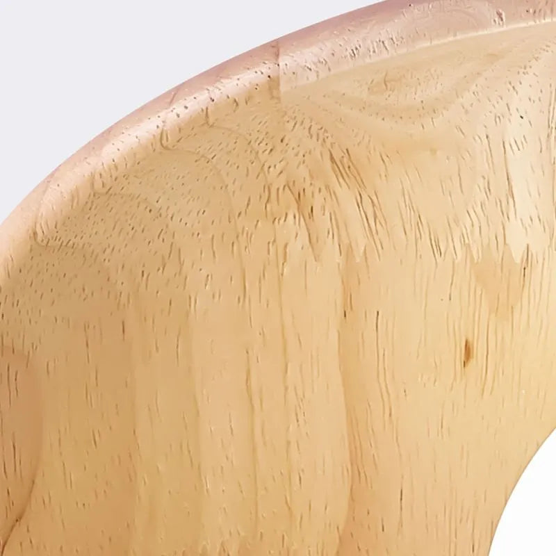 Indoor Flush Mount Ceiling Light – Walnut Wood and Glass Design 10219459084627-1