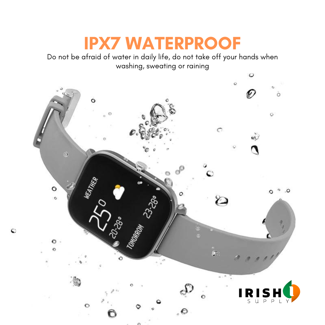 Water-Resistant Smart Watch for Health and Fitness Tracking 7971295199515-1