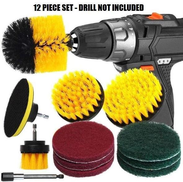 Power Drill Scrubber Brush Kit For Multi-Surface 7931610726683-1