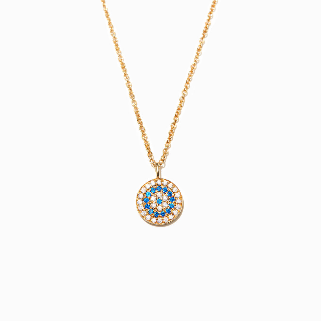 Evil Eye Disc Pendant Necklace 8576904691993-1