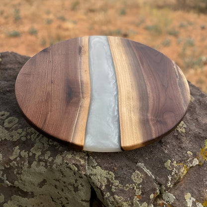 Artisan Epoxy Round Wood Chopping Board 9633000522014-1
