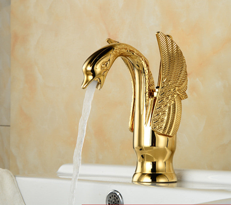 Washbasin Faucet Antique Copper Faucet Bathroom Hand Stand 9004873711918-1