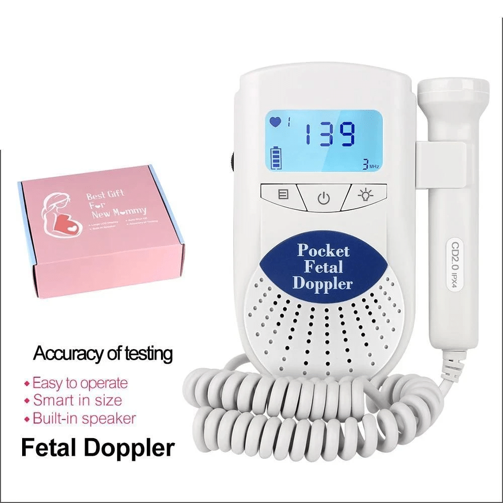 Portable Baby Heartbeat Monitor - Pocket Fetal Doppler