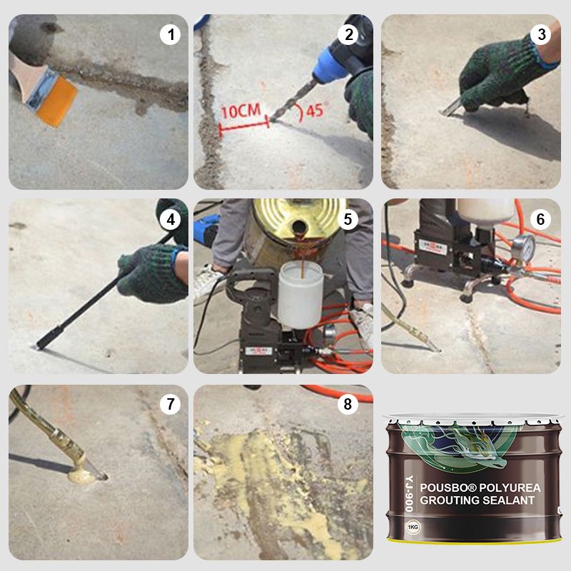 Durable Deep Sealing Polyurea Grouting Waterproof Sealant 8389393711415-1