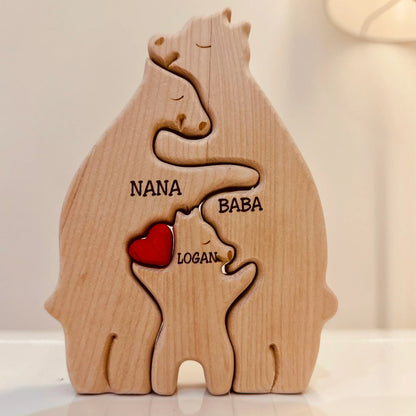 Wooden Family Puzzle for Heartwarming Home Décor and Meaningful Gift 15089197515078-1