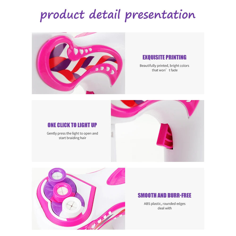 Electric DIY Hair Weaving Tool Machine For Braiding Styling Practice 9559494689049-1