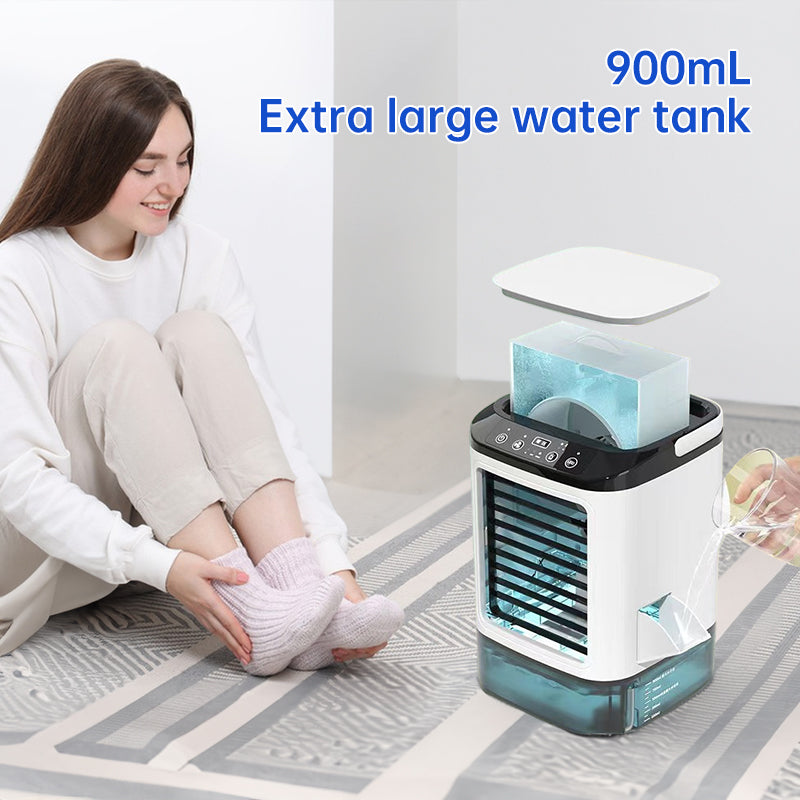 3-speed Portable Mini Air Cooler (900ML Tank) - Fan & Humidifier. For Bedroom/Office. 9020008235228-1