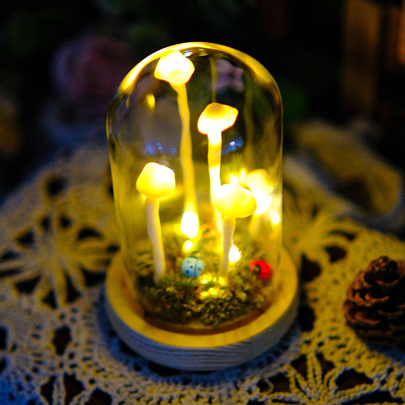 Original Night Light/Cute Retro Mushroom Night Light /Gift Light/Handmade mushroom lamp 8956800499993-1