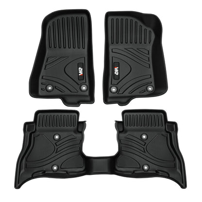 MKR Non-Slip Durable TPE ECO Car Floor Mat Compatible With Jeep Wrangler JL 4xe Not For 2 Door 3 PCS 8995462480092-1