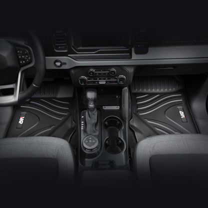 MKR Car Floor Mats Ford Bronco 3D TPE All-Weather Floor Mats - Full Set Interior Car Accessories All-Weather 8995461759196-1