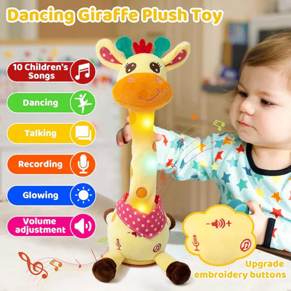 Talking and Dancing Music Giraffe Plush Toy 5117069400199-V2-1