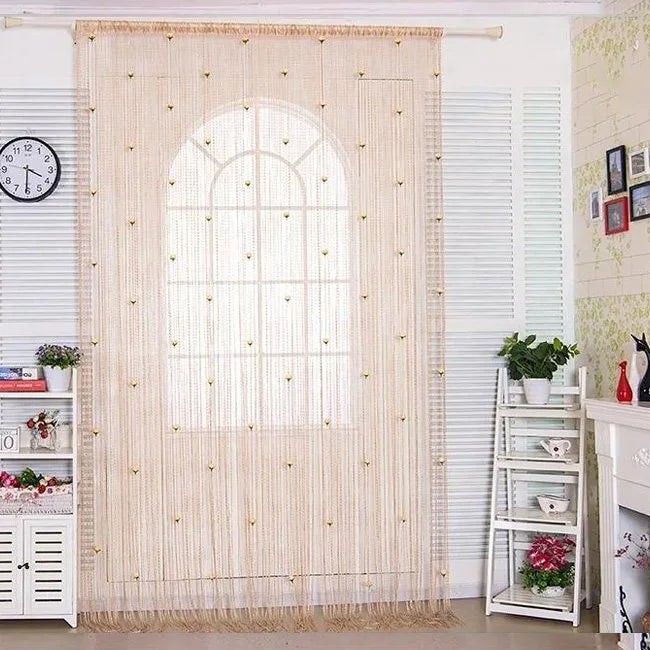 Romantic Rose Sheer Curtains No-Drill Installation Privacy Elegant Home Decor 14981445976390-1