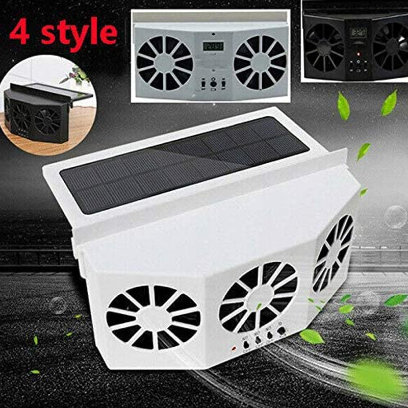 Solar Powered Vehicle Exhaust Fan For Car Ventilation Cooling And Fresh Air 7218242125924-1