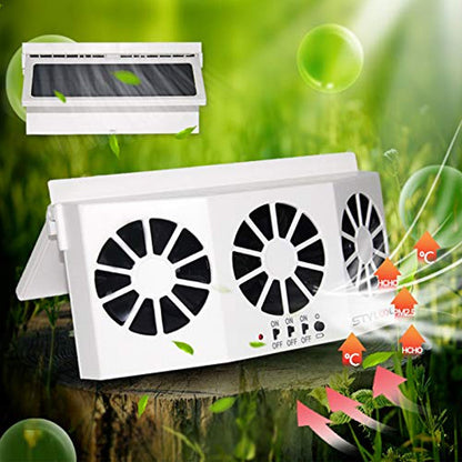 Solar Powered Vehicle Exhaust Fan For Car Ventilation Cooling And Fresh Air 7218242125924-1