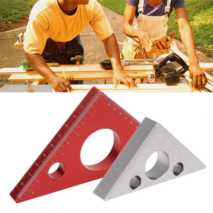 Triangle Measuring Gauging Tool Ruler For Woodworking Layout Angle Precision 6850480308324-1