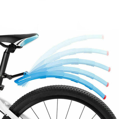 Bicycle Retractable Mudguard With Taillights 6851387326564-1