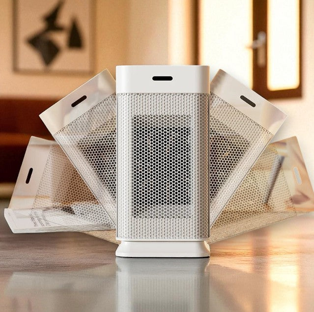 Silent Portable Ceramic Heater – PTC Electric Fan with Adjustable Heat and Night Light 10165751841107-1