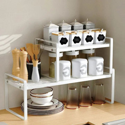 TidyShelf Adjustable Kitchen Rack for Organized and Space-Saving Storage 15002529726790-1