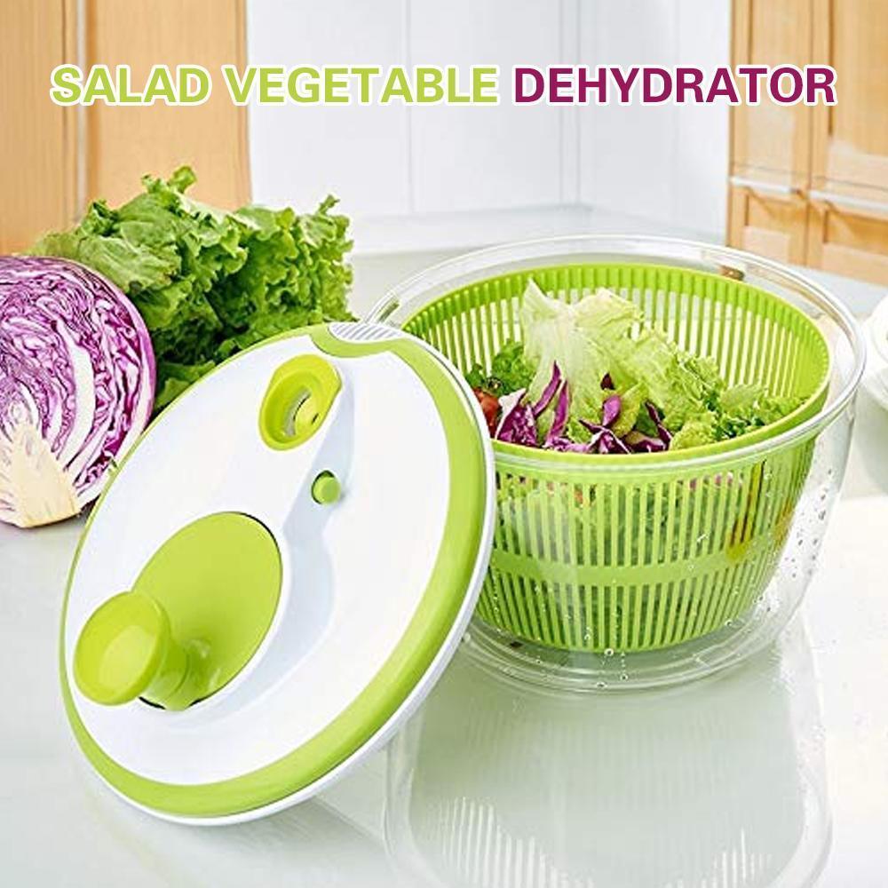Household Salad Dehydrator Manual Vegetable Washing Machine 6851426615396-1