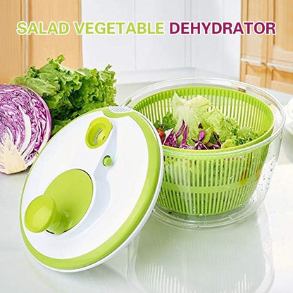 Household Salad Dehydrator Manual Vegetable Washing Machine 6851426615396-1