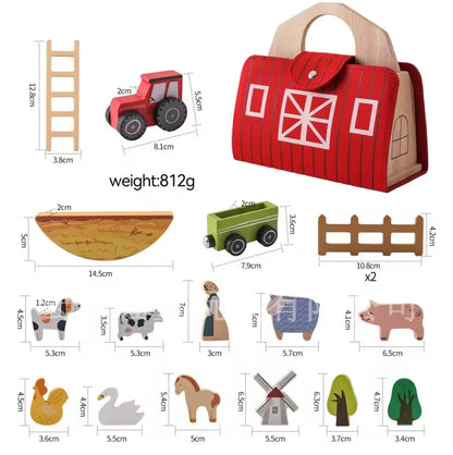 Wooden Travel Farm Toy for Kids’ Creative and Imaginative Play 10768227533134-1