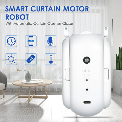 Smart Automatic Curtain Opener Control With Voice And Remote Function 6850545287268-1