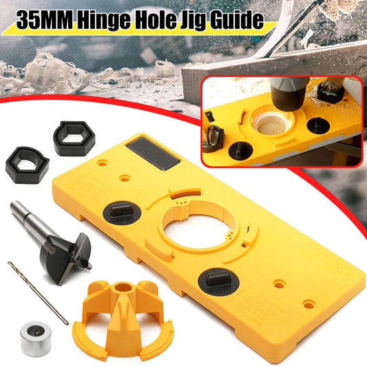 Woodworking 35Mm Hinge Hole Jig Guide 6851401482340-1