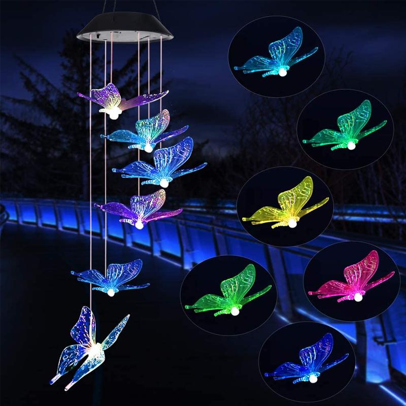 Solar Powered Butterfly Garden Lights For Outdoor Yard Night Decoration 6851423862884-1