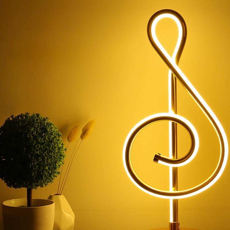 Elegant Musical Note LED Lamp For Bedroom Living Room Decoration 6852035051620-1