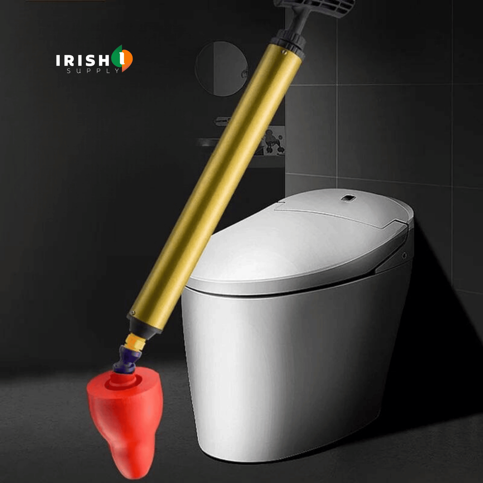 Powerful Plunger for Clogged Drains, Toilets, Sinks & Bathtubs 9107319095642-1