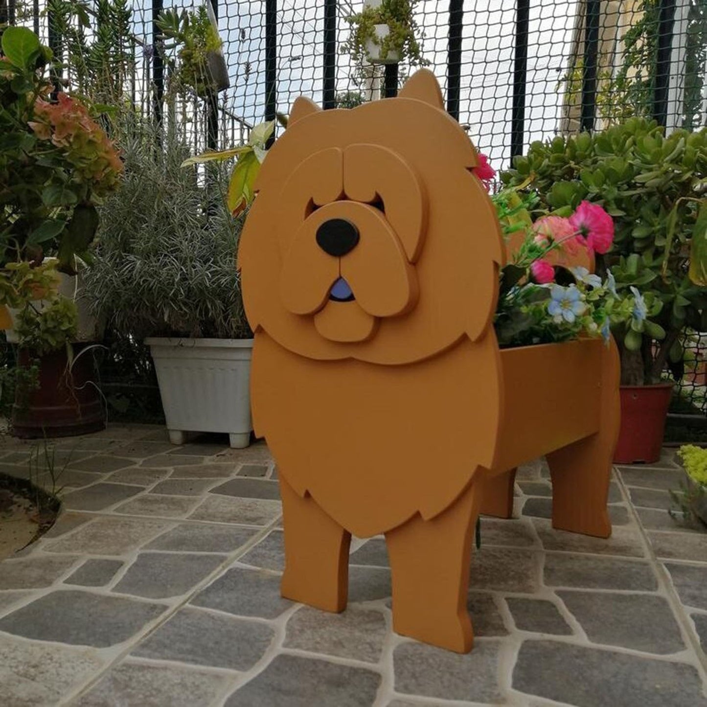 Adorable Dog Shaped Planter for Fun and Charming Garden Decor 15051841143110-1