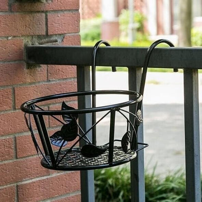 Metal Hanging Flower Pot Stand Balcony Rail Garden Plant Holder 9774297612590-1