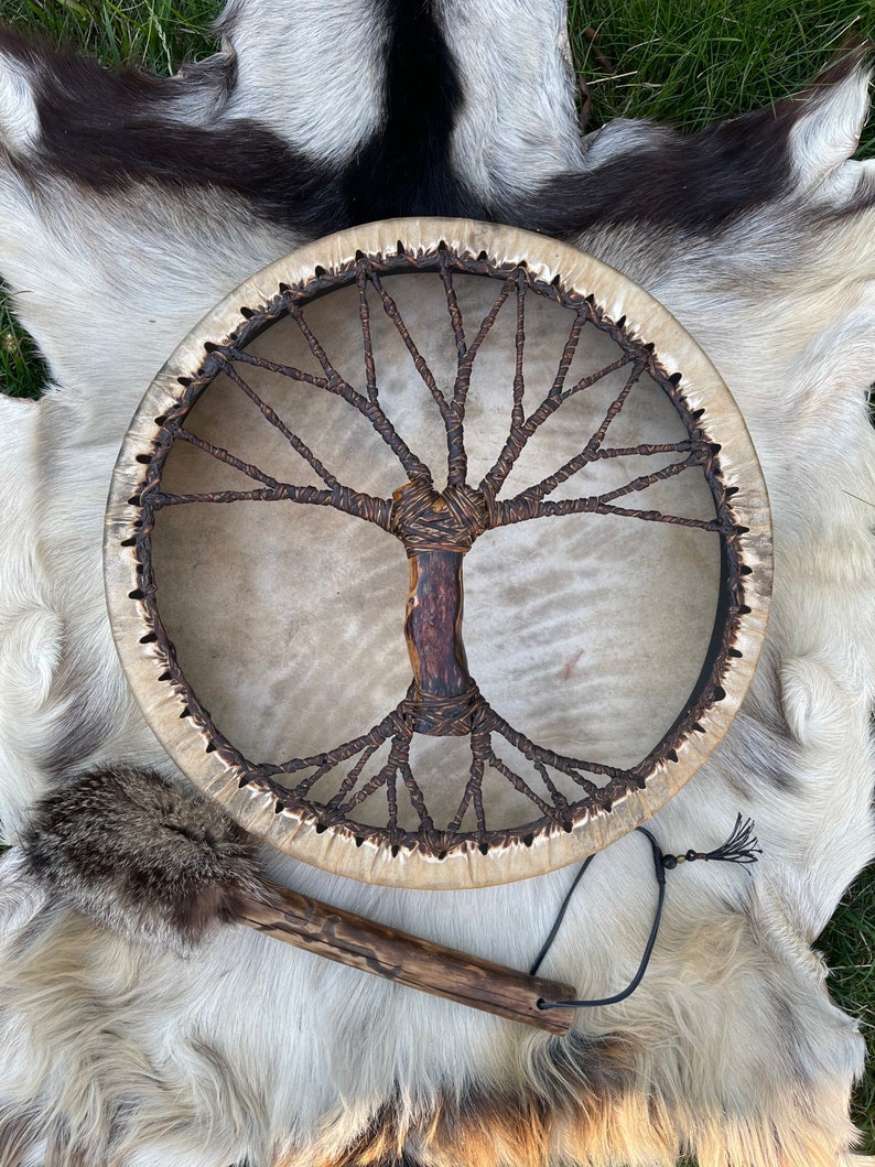 Shaman Drum Tree Of Life Siberian Drum Spirit Music 8496129114414-1