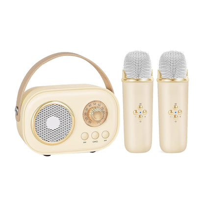 Bluetooth Karaoke Machine With Dual Microphones Kids Portable Singing Fun 14906003554630-1