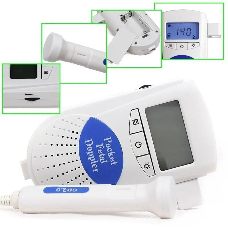 Portable Baby Heartbeat Monitor - Pocket Fetal Doppler