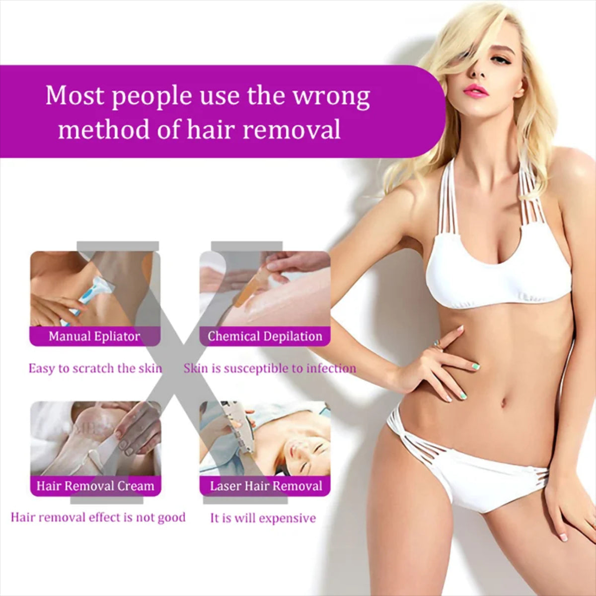 Effortless Painless Hair Removal For Face And Body Smooth Skin