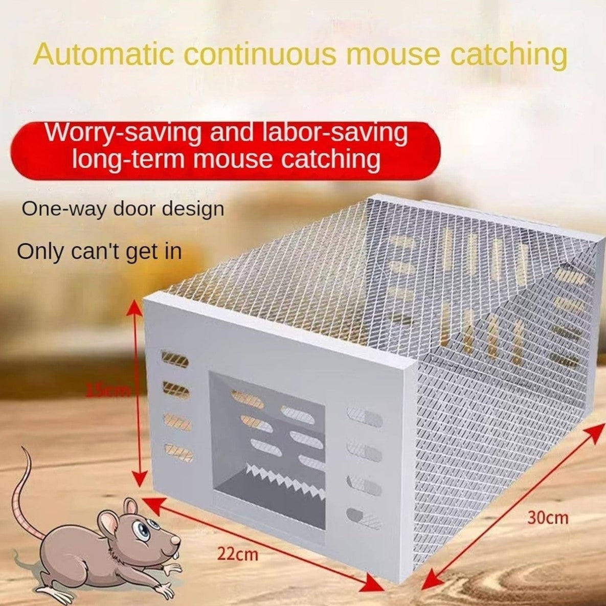 Automatic Continuous Cycle Mouse Trap