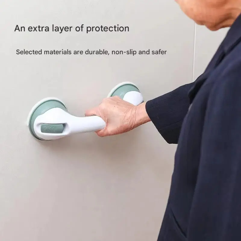Heavy Duty Suction Shower Grab Bars - No-Drill Waterproof Handles for Bathtubs & Showers for Seniors and the Elderly