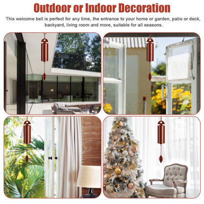 Deep Resonance Serenity Bell - Outdoor Musical Wind Chime and Home Decor (6x6x48cm)