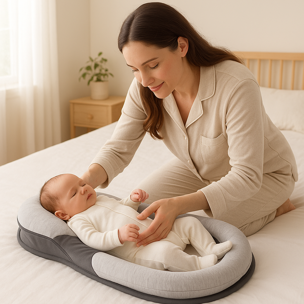 Portable Baby Lounger For Playtime, Cozy And Stable Support 15613224747357-1