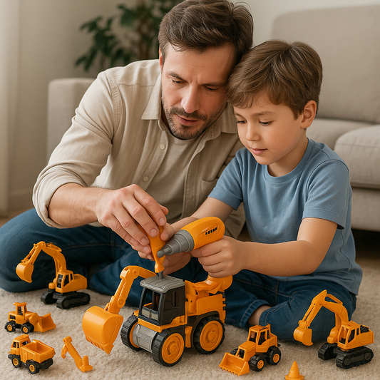 Children'S 4-In-1 Stem Construction Building Toy With Electric Drill 15611638907229-1