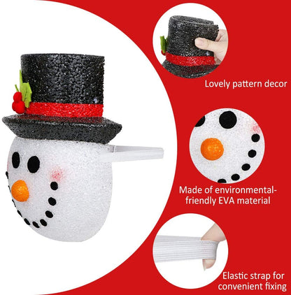 Snowman Porch Light Cover Decoration For Outdoor Holiday Atmosphere 8843735695641-1